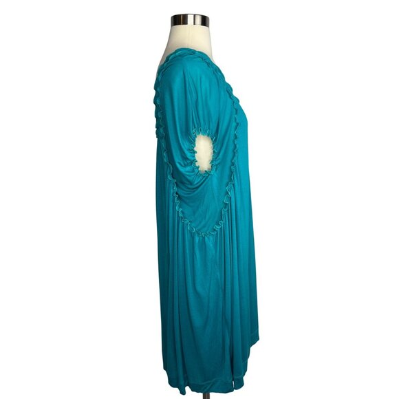 Vintage French Connection Double Layered V-Neck Stretchy Shift Dress Size 6 - Picture 8 of 11